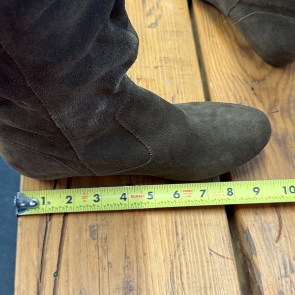 Bakers Brown Suede Slouch Knee-High Boots with Side Zip – Size 7 - Picture 11 of 12